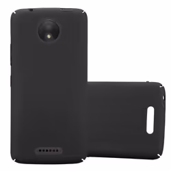 Cadorabo Case for Motorola MOTO C Cover Protection Shockproof hard case - FROSTY BLACK