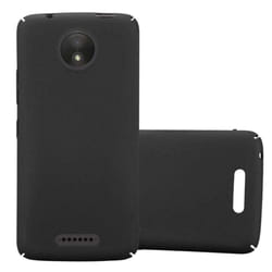 Cadorabo Case for Motorola MOTO C Cover Protection Shockproof hard case - FROSTY BLACK