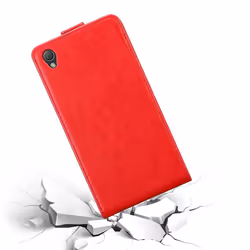 Cadorabo DE-121189 mobile phone case 13.1 cm (5.15") Flip case Red