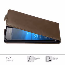 Cadorabo DE-121293 mobile phone case 12.7 cm (5") Flip case Brown