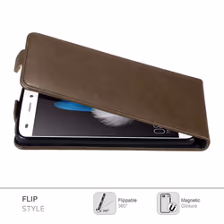 Cadorabo DE-121443 mobile phone case 12.7 cm (5") Flip case Brown