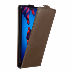 Cadorabo DE-121467, Flip case, Huawei, P20, 14.7 cm (5.8"), Brown