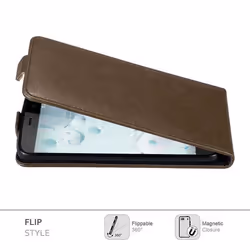 Cadorabo DE-121512 mobile phone case 13.2 cm (5.2") Flip case Brown