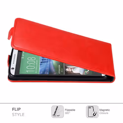 Cadorabo DE-121522 mobile phone case 14 cm (5.5") Flip case Red