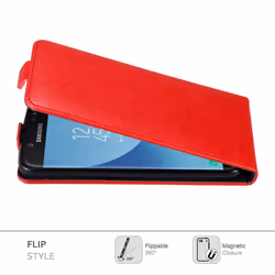 Cadorabo DE-121576 mobile phone case 14 cm (5.5") Flip case Red