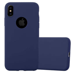 Cadorabo Case for Apple iPhone XS MAX case cover - CANDY DARK BLUE