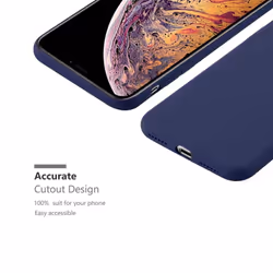 Cadorabo Case for Apple iPhone XS MAX case cover - CANDY DARK BLUE