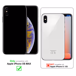 Cadorabo Case for Apple iPhone XS MAX case cover - CANDY DARK BLUE