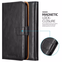 Cadorabo DE-121730 mobile phone case 16.4 cm (6.46") Flip case Black