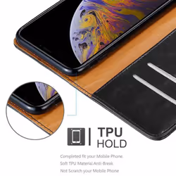 Cadorabo DE-121730 mobile phone case 16.4 cm (6.46") Flip case Black