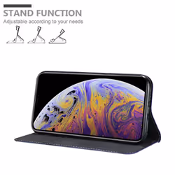 Cadorabo Case for Apple iPhone XS MAX case cover - DARK BLUE BROWN