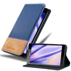 Cadorabo Case for Nokia Lumia 950 XL case cover - DARK BLUE BROWN