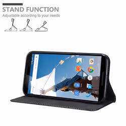 Cadorabo Case for Motorola NEXUS 6 case cover - BLACK BROWN