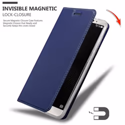 Cadorabo Case for Huawei MATE 8 case cover - CLASSY DARK BLUE