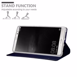 Cadorabo Case for Huawei MATE 8 case cover - CLASSY DARK BLUE