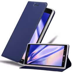 Cadorabo Case for Nokia Lumia 1520 case cover - CLASSY DARK BLUE