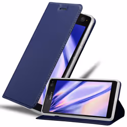 Cadorabo Case for Sony Xperia C4 case cover - CLASSY DARK BLUE