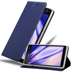 Cadorabo Case for Sony Xperia C4 case cover - CLASSY DARK BLUE