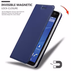 Cadorabo Case for Sony Xperia C4 case cover - CLASSY DARK BLUE