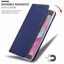 Cadorabo Case for Sony Xperia XA case cover - CLASSY DARK BLUE