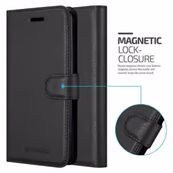 Cadorabo Case for Samsung Galaxy S10 PLUS Cover Book Wallet Protection PU Leather Magnetic Etui - PHANTOM SCHWARZ, Samsung Galaxy S10 PLUS