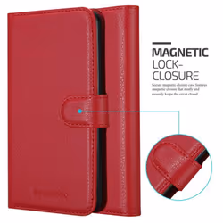 Cadorabo DE-122845 mobile phone case 13.5 cm (5.3") Flip case Red