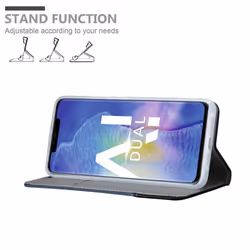 Cadorabo Case for Huawei MATE 20 PRO case cover - DARK BLUE BLACK