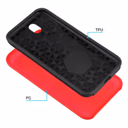 Cadorabo Case for Samsung Galaxy J5 2017 / J5 PRO Cover Protection TPU Silicone Tough Heavy Duty Shockproof Back - NELKEN ROT, Samsung Galaxy J5 2017