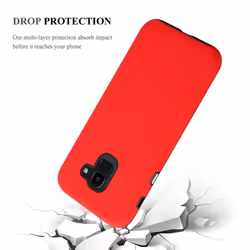 Cadorabo Case for Samsung Galaxy J5 2017 / J5 PRO Cover Protection TPU Silicone Tough Heavy Duty Shockproof Back - NELKEN ROT, Samsung Galaxy J5 2017