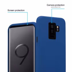 Cadorabo Case for Samsung Galaxy S9 PLUS Cover Protection TPU Silicone Tough Heavy Duty Gel Shockproof Hard Case - DARK BLUE