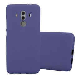 Cadorabo Case for Huawei MATE 10 PRO Cover Matt Protection TPU Silicone Gel Back Case - FROST DARK BLUE