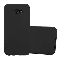 Cadorabo Case for Samsung Galaxy A7 2017 Cover Matt Protection TPU Silicone Gel Back case - FROST BLACK