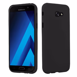 Cadorabo Case for Samsung Galaxy A7 2017 Cover Matt Protection TPU Silicone Gel Back case - FROST BLACK