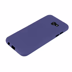 Cadorabo Case for Samsung Galaxy A7 2017 Cover Matt Protection TPU Silicone Gel Back case - FROST DARK BLUE