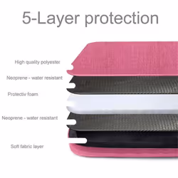 Cadorabo Stoff Laptop Bag 13.3" Zoll - PINK