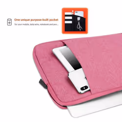 Cadorabo Stoff Laptop Bag 13.3" Zoll - PINK