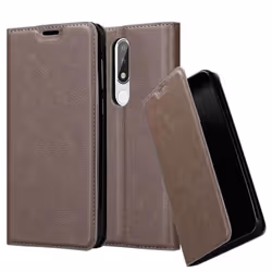 Cadorabo DE-124877, Flip case, Nokia, Nokia 5.1 PLUS / X5, 14.9 cm (5.86"), Brown