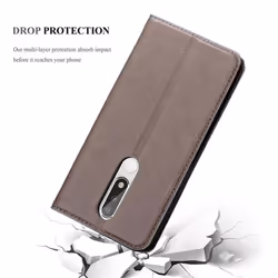 Cadorabo DE-124877 mobile phone case 14.9 cm (5.86") Flip case Brown