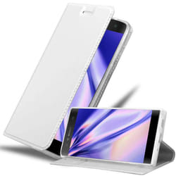 Cadorabo Case for Sony Xperia XA2 Cover Book Wallet Protection PU Leather Flip Magnetic Etui - CLASSY SILVER