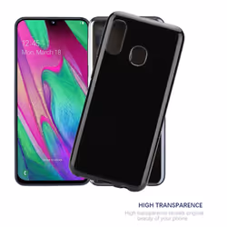 Cadorabo Case for Samsung Galaxy A40 Cover Transparent Protection TPU Silicone Gel