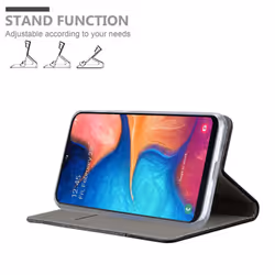 Cadorabo Case for Samsung Galaxy A20e case cover - GREY BLACK