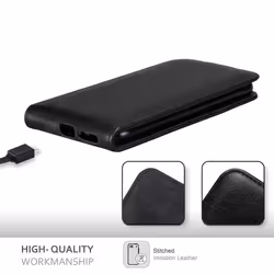 Cadorabo DE-125556 mobile phone case 14 cm (5.5") Flip case Black
