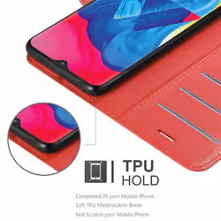 Cadorabo Case for Samsung Galaxy A10 / M10 Cover Book Wallet Protection PU Leather Magnetic Etui - CARMIN RED