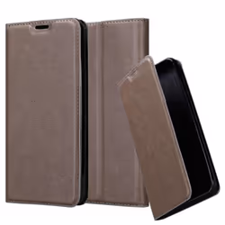 Cadorabo Case for Samsung Galaxy A10 / M10 Cover Book Wallet Protection PU Leather Flip Magnetic Etui - COFFEE BROWN