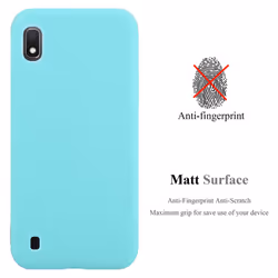 Cadorabo Case for Samsung Galaxy A10 / M10 Cover Protection TPU Silicone Gel Back case - CANDY BLUE