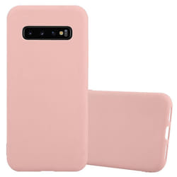 Cadorabo Case for Samsung Galaxy S10 4G Cover Protection TPU Silicone Gel Back case - CANDY PINK