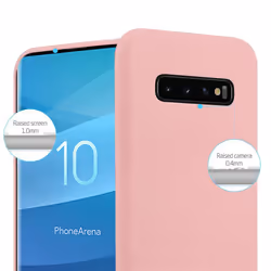 Cadorabo Case for Samsung Galaxy S10 4G Cover Protection TPU Silicone Gel Back case - CANDY PINK