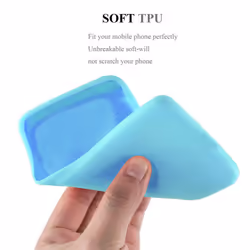 Cadorabo Case for Samsung Galaxy S10 4G Cover Protection TPU Silicone Gel Back case - CANDY BLUE