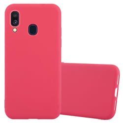 Cadorabo Case for Samsung Galaxy A40 Cover Protection TPU Silicone Gel Back case - CANDY RED