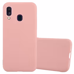 Cadorabo Case for Samsung Galaxy A40 Cover Protection TPU Silicone Gel Back case - CANDY PINK